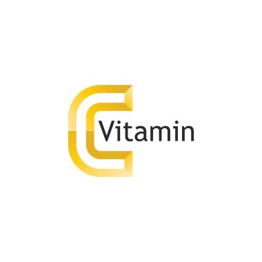 Vitamin ve C yazı tipi için C logosu Kimlik ve tasarım işi 