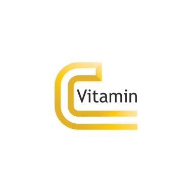 Vitamin ve C yazı tipi için C logosu Kimlik ve tasarım işi 