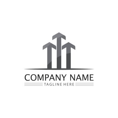 Ok vektör illüstrasyon simgesi Logo Şablonu tasarımı