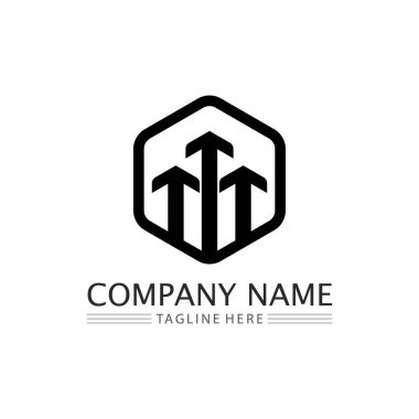 Ok vektör illüstrasyon simgesi Logo Şablonu tasarımı