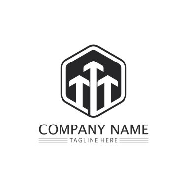 Ok vektör illüstrasyon simgesi Logo Şablonu tasarımı