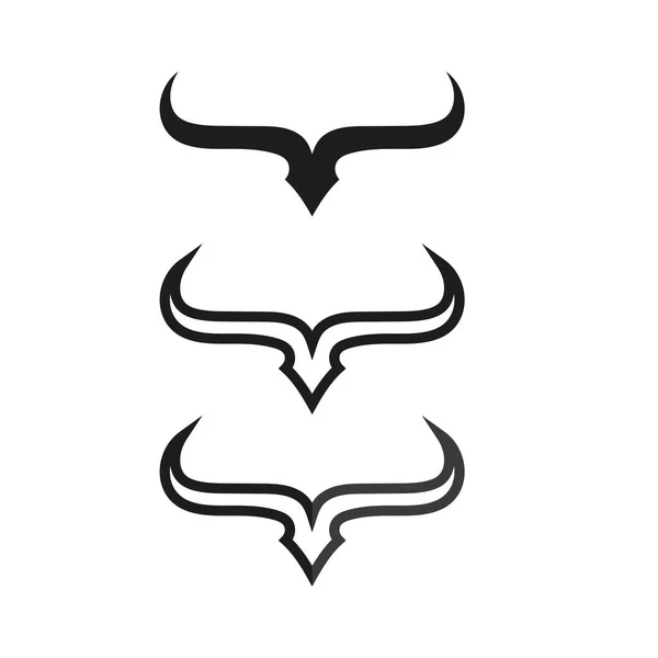 Tête Buffle Vache Animal Logo Mascotte Vecteur Conception Pour Sport — Image vectorielle