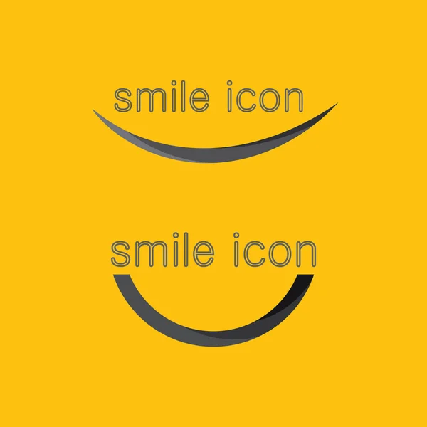 Smile Icon Smile Logo Vektor Design Happy Emoticon Unternehmen Lustiges — Stockvektor