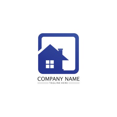 Bina logosu, logosu, ev logosu, mimari, ikon, ikamet ve şehir, kasaba, tasarım ve pencere, mülk, iş logosu, vektör evi