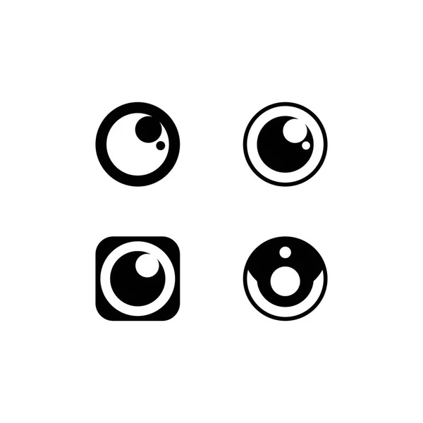 Icono Del Ojo Diseño Visión Logo Signo Aislado Vector Símbolo — Archivo Imágenes Vectoriales