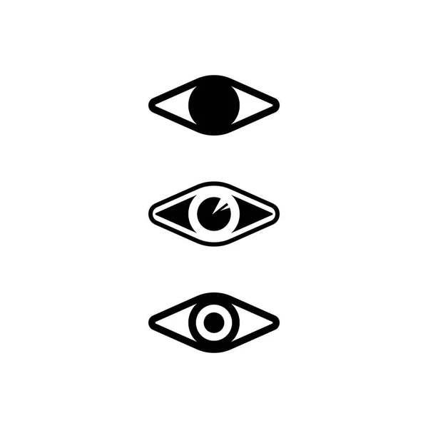 Icono Del Ojo Diseño Visión Logo Signo Aislado Vector Símbolo — Archivo Imágenes Vectoriales