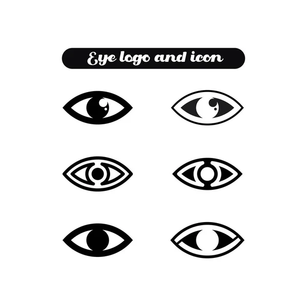 Göz Simgesi Görüş Logosu Izole Edilmiş Işaret Sembolü Vektör Sezgi — Stok Vektör