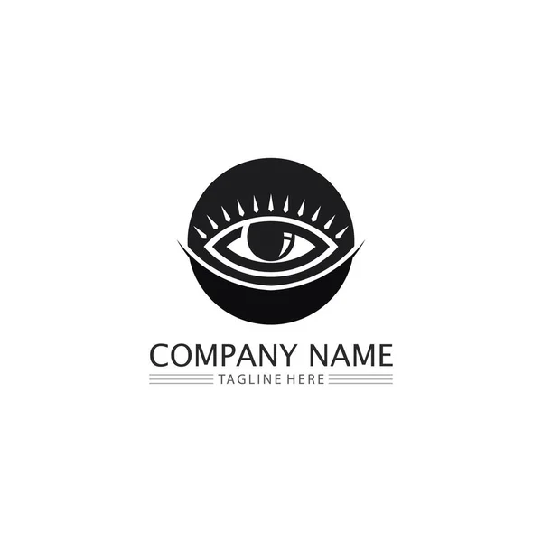 Eye Icon Vision Design Logo Isolated Sign Symbol Vector Intuition — Stock Vector