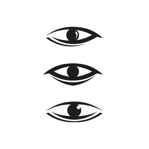 Oog Pictogram Visie Ontwerp Logo Geïsoleerde Teken Symbool Vector Intuïtie — Stockvector