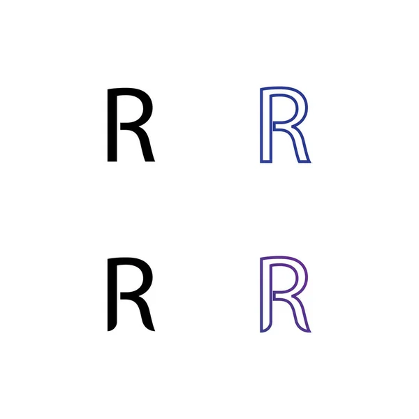 Lettre Icône Illustration Vectorielle Flèche Logo Modèle Conception — Image vectorielle