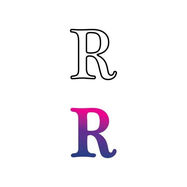 Lettre Icône Illustration Vectorielle Flèche Logo Modèle Conception — Image vectorielle