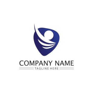 Halkın logosu, ekibi, başarısı, çalışanlar, grup ve topluluk, şirket ve iş logosu vektörü ve tasarım bakımı, aile simgesi logosu başarısı