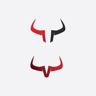 Bufalo başlı inek maskotu logosu spor boynuzu hayvan memelilerinin baş logosu vahşi matador için tasarım vektörü