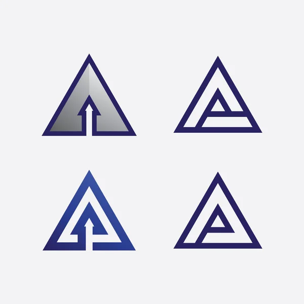 Een Letter Lettertype Logo Template Vector Pictogram Illustratie Ontwerp — Stockvector