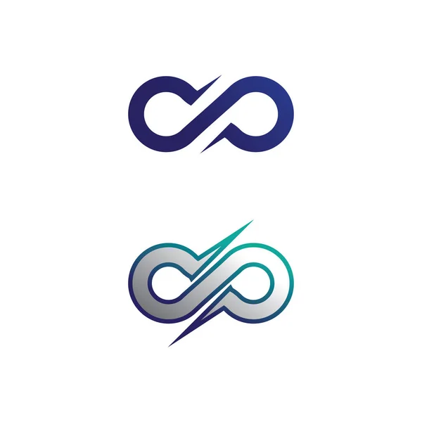 Logo Nekonečna Designu Ikon Vektor Značka Kreativní Logo Pro Obchodní — Stockový vektor