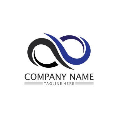 Sonsuzluk Tasarımı Vektör Simgesi Logo şablonu tasarımı