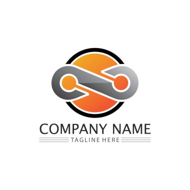 Sonsuzluk Tasarımı Vektör Simgesi Logo şablonu tasarımı