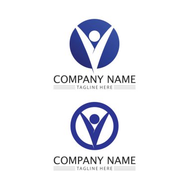 Halk Topluluğu, bakım grubu ağı ve sosyal simge tasarım vektörü ve şablonu