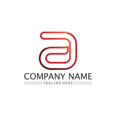 Bir Harf Logo Şablonu vektör illüstrasyon tasarımı
