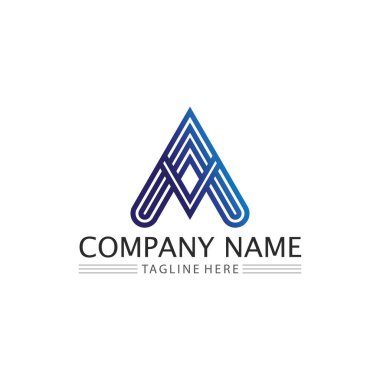 Bir Harf Logo Şablonu vektör illüstrasyon tasarımı