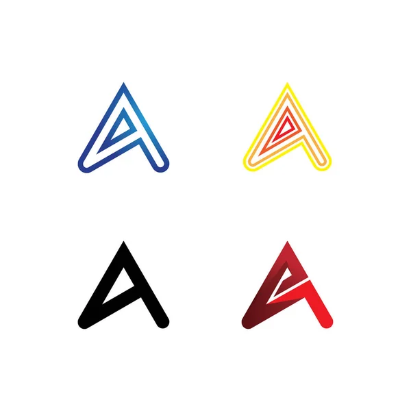 Een Letter Logo Template Vector Pictogram Illustratie Ontwerp — Stockvector