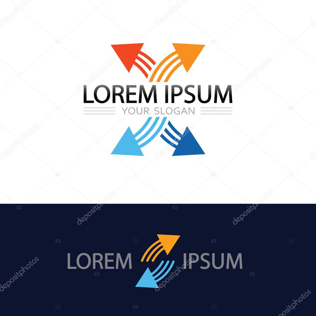 Speed Logo Vector Design for Technology and Fast Delivery Brand Identity