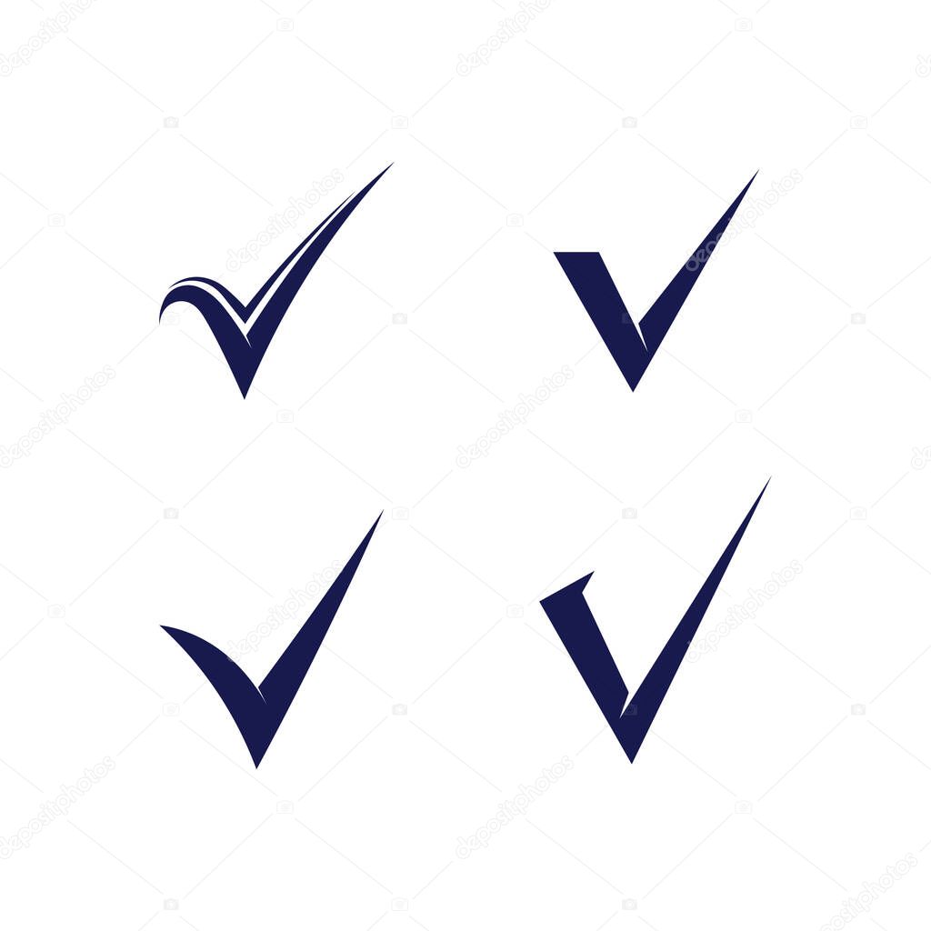 Geometric Check Symbol Logo Design with Clean Lines for Corporate Branding