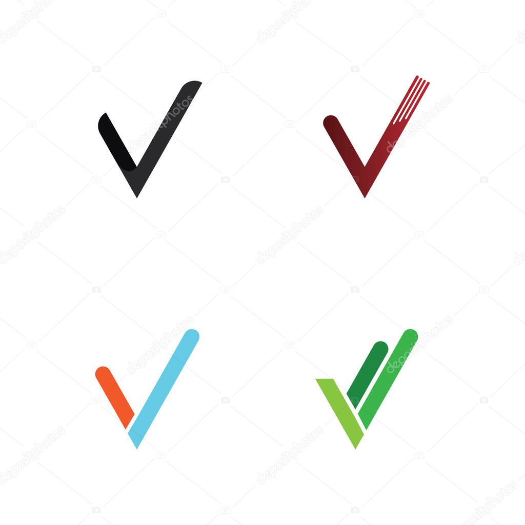 Dynamic Tick Symbol Logo with Motion Effect for Achievement and Growth Concepts