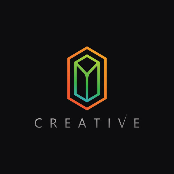 Дизайн векторного логотипа с гранеными бриллиантами подходит для эксклюзивной ювелирной или драгоценной компании