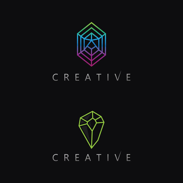 Дизайн логотипа Abstragon Polygon символизирует современную красоту и деловое превосходство