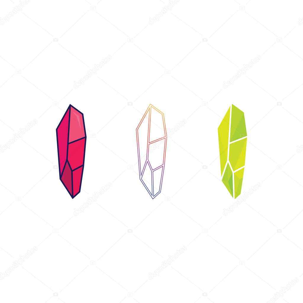 Faceted Diamond Icon Vector for Jewelry Business, Fashion Boutique, and Luxury Brand Design
