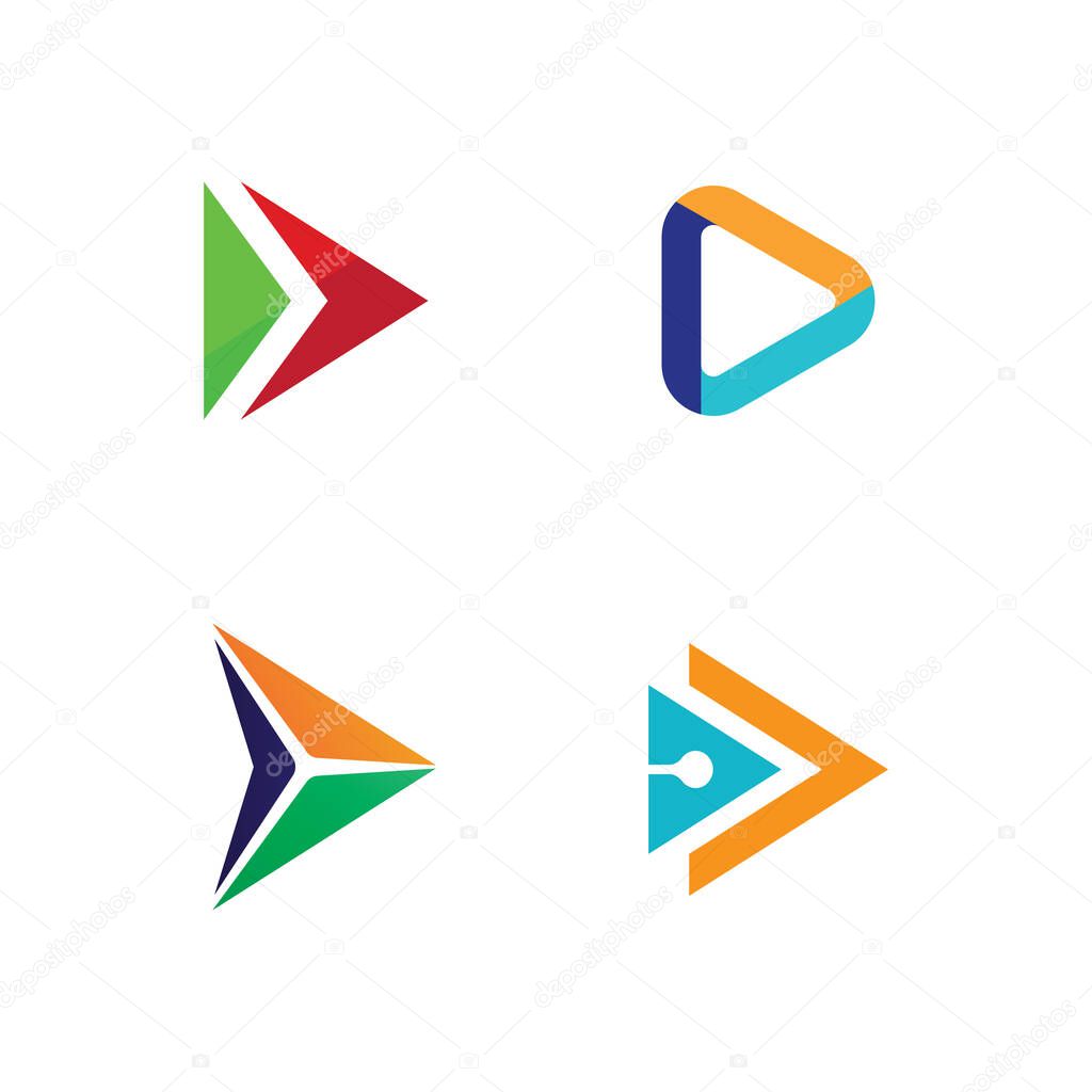 Arrow Logo Icon Representing Forward Thinking and Modern Technology Concepts