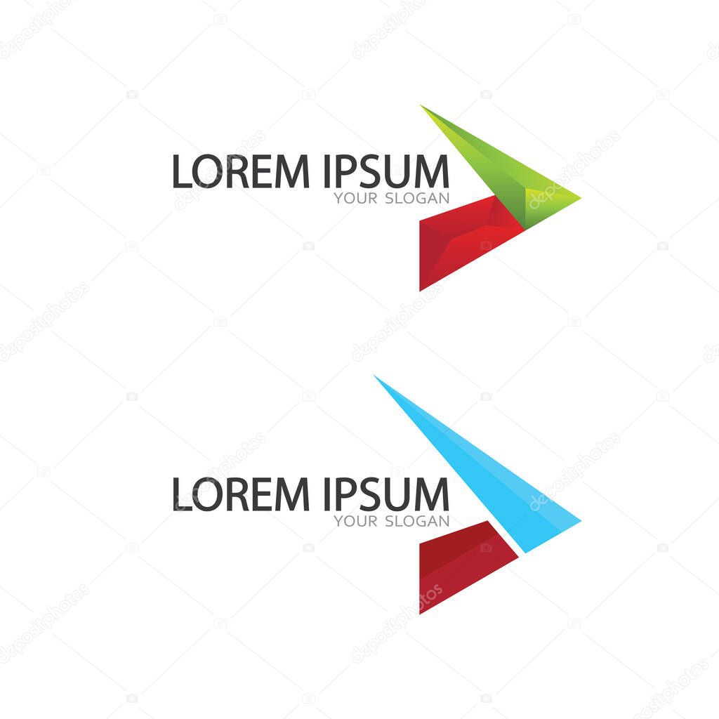 Geometric Arrow Vector Emblem with Clean Lines and Futuristic Design Elements