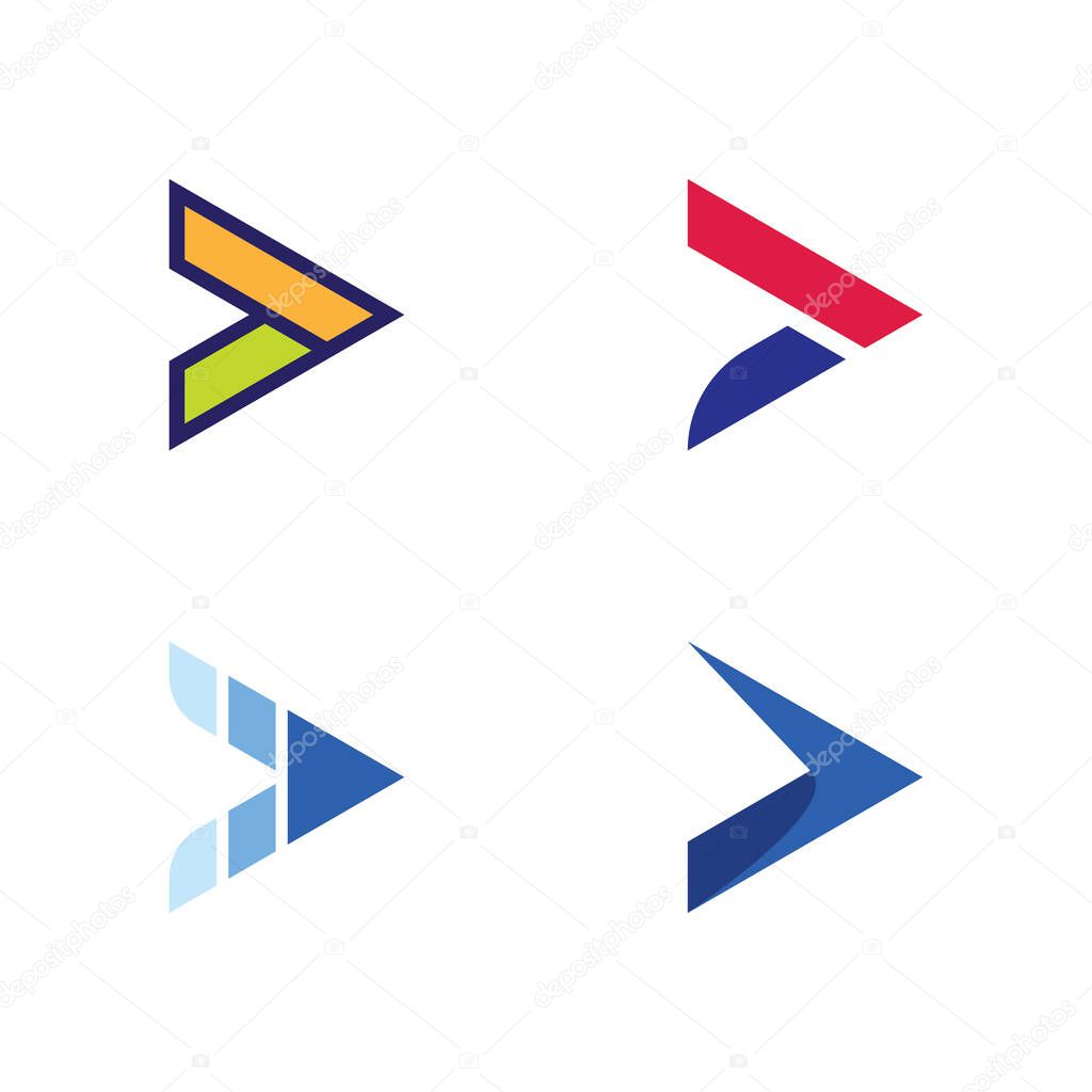 Creative Arrow Vector Mark with 3D Effect and Professional Corporate Design Style