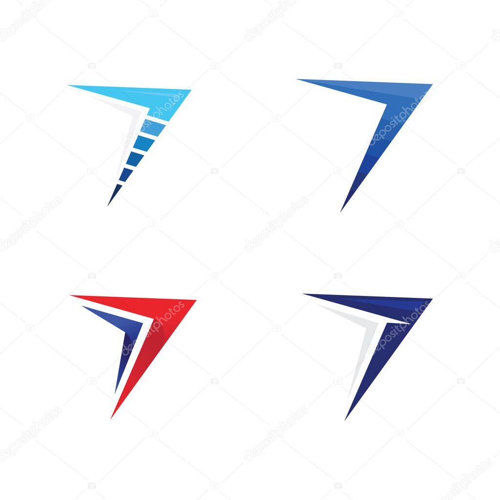 Modern Arrow Vector Logo Design with Dynamic Direction and Business Growth Symbol