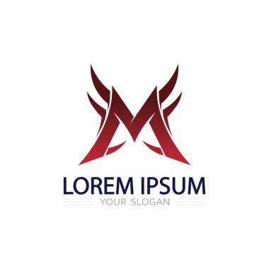 Yaratıcı Endüstriler İçin Simetrik Elementlerle Eşsiz Geometrik Harf M Logo Tasarımı