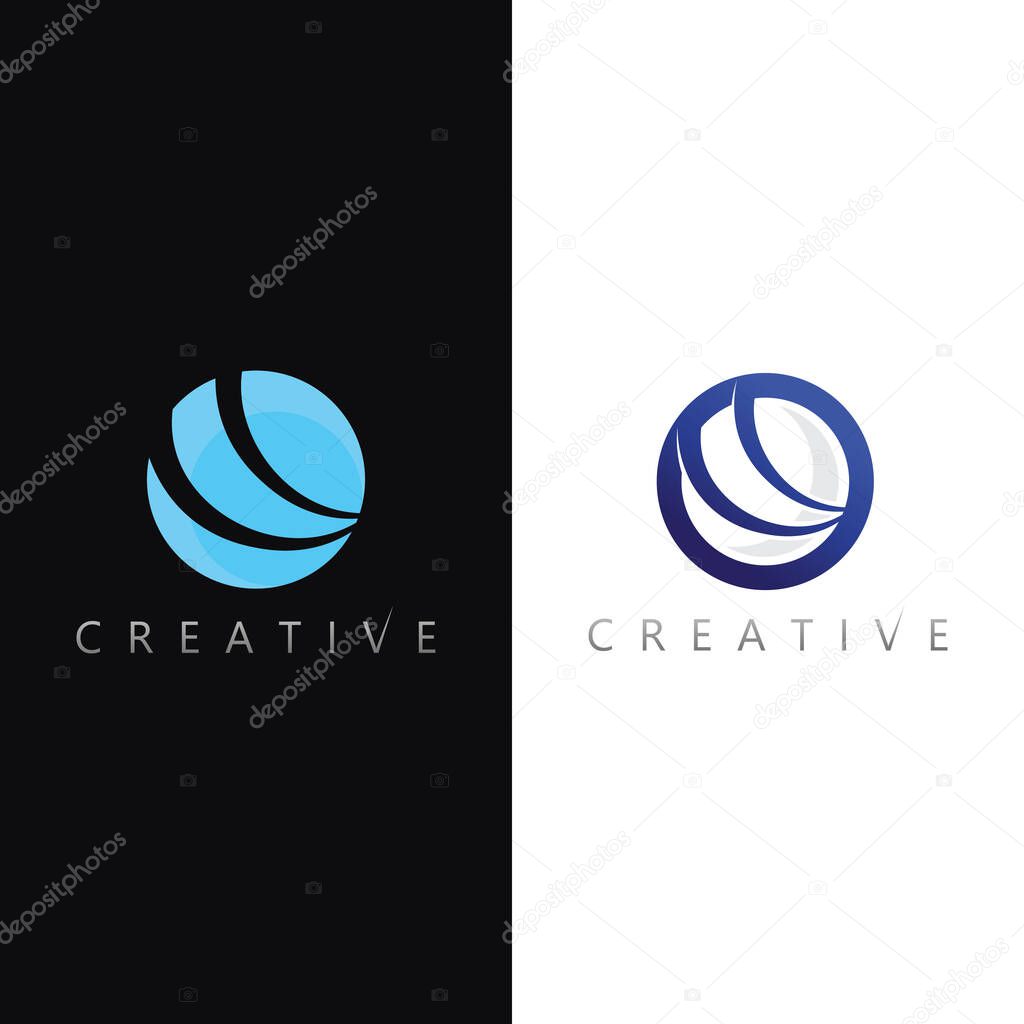 Creative Ocean Wave Circle Logo Design for Marine Themed Modern Business Identity