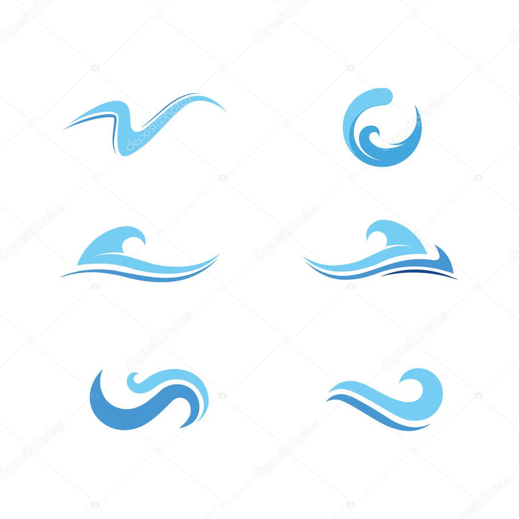 Creative Ocean Water Line Logo Designed for Minimalist Elegant Modern Business Branding