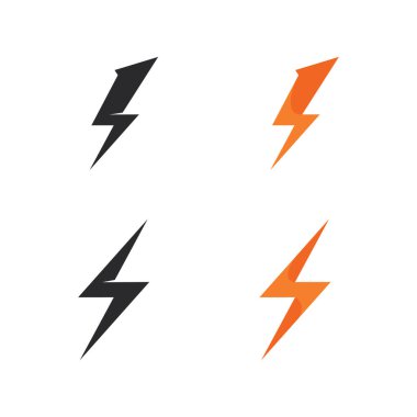 Modern Markalaşma için Cesur Yıldırım Enerji Sembolü içeren Dinamik Yıldırım Gücü Logosu