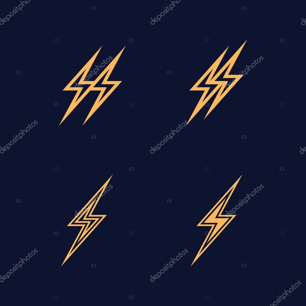 Electric Lightning Symbol Logo Reflecting Strong Power Identity for Energy Sector Businesses
