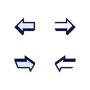 Başlangıç Büyümesi Marka Tasarımı Konsepti için Minimum Ok Sembol Vektör Logo Simgesi Simgesi Simgesi