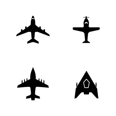 Seyahat havayolları markası için uçak logosu vektör tasarımı yaratıcı havacılık sembolü