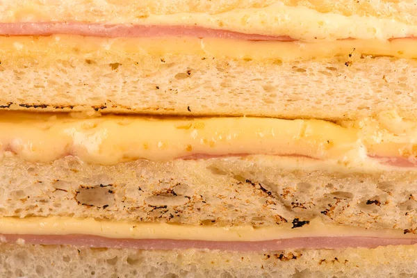 Jambonlu Peynirli Sandviç — Stok fotoğraf