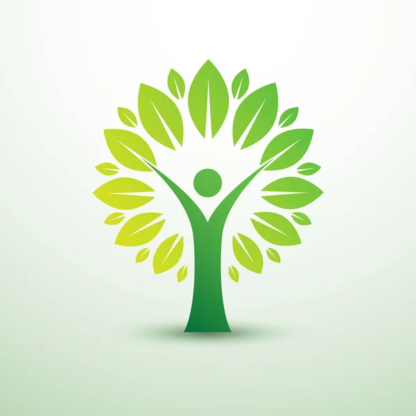 Humanl arbre vecteur — Image vectorielle