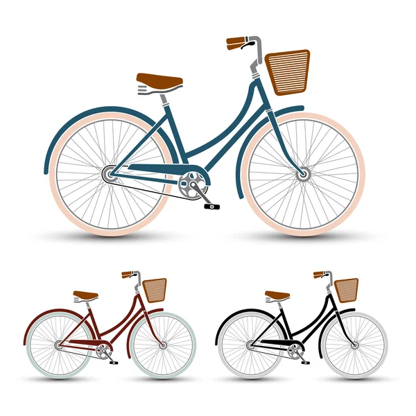 Bicicletas conjunto vetor — Vetor de Stock