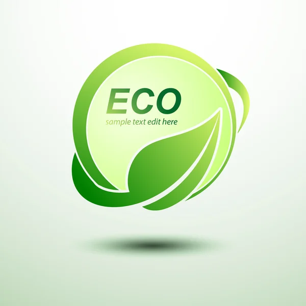 Concepto etiquetas ecológicas — Vector de stock