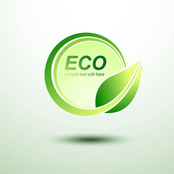 Koncepcja etykiety Eco — Wektor stockowy