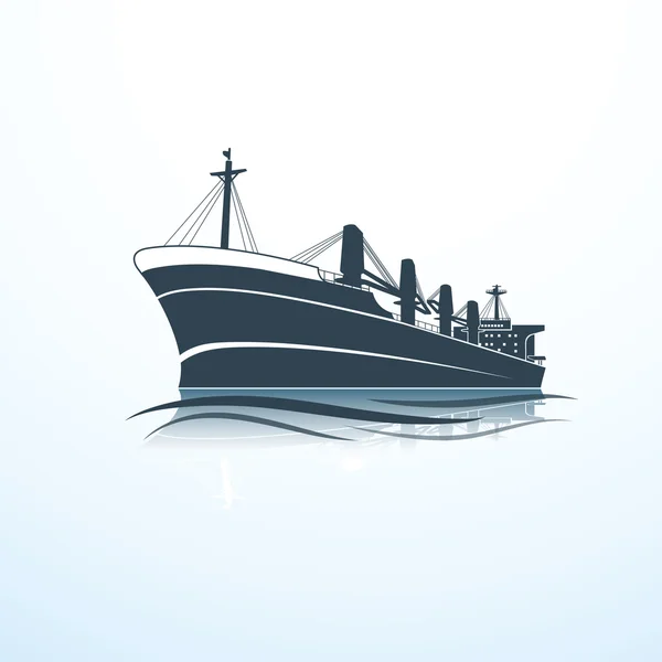 Cargo ship vector — Stock Vector