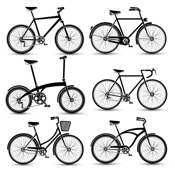 Vélos icône vecteur — Image vectorielle