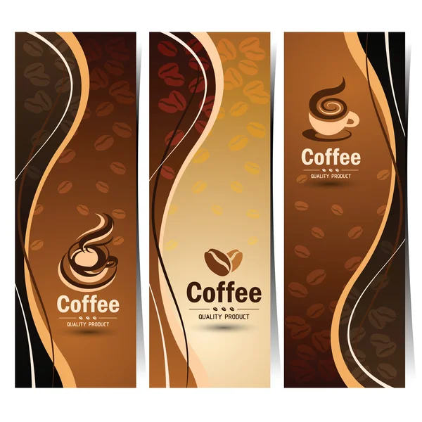 Café banner vector — Archivo Imágenes Vectoriales